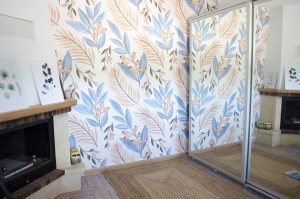 vestidor papel pintado